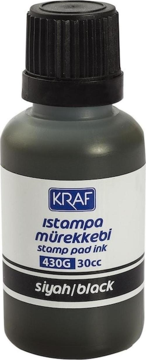 ISTAMPA MÜREKKEBİ 30CC SİYAH 430G - (12 Adet)