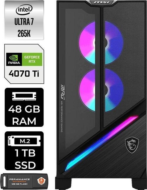 Mpg Infınıte X3 Aı 2Nuf7 Ultra 7 265K 48Gb Ddr5 1Tb Ssd Rtx 4070Ti Super 16Gb  W11Home
