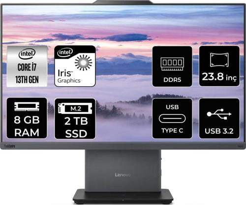 Thinkcentre Neo 50A G5 İ7 13620H 8Gb Ddr5 2Tb Ssd 23.8" Fhd Fdos All İn One & Per4 Bellek