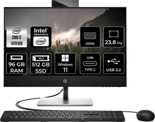Proone 440 G9 İ7 14700T 96Gb Ddr5 512Gb Ssd 23.8" Fhd W11H All İn One Bilgisayar & Per4 Bellek