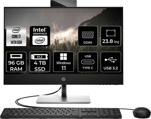Proone 440 G9 İ7 14700T 96Gb Ddr5 4Tb Ssd 23.8" Fhd W11H All İn One Bilgisayar & Per4 Bellek
