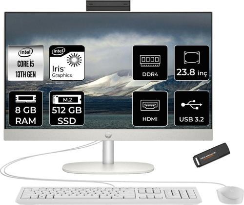 Proone 240 G10 İ5 1335U 8Gb 512Gb Ssd Iris Xe Graphics 23.8" Fhd Fdos All In One Pc Beyaz & Per4