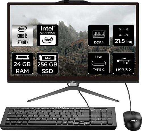 Pro Ap222T İ5 13400 24Gb 256Gb Ssd 21.5" Fhd Fdos Multı Touch All In One Pc & Per4 Bellek
