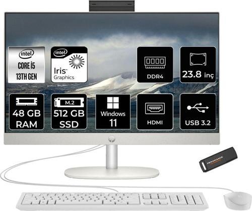 Proone 240 G10 İ5 1335U 48Gb 512Gb Ssd Iris Xe Graphics 23.8" Fhd W11H All In One Pc Beyaz & Per4