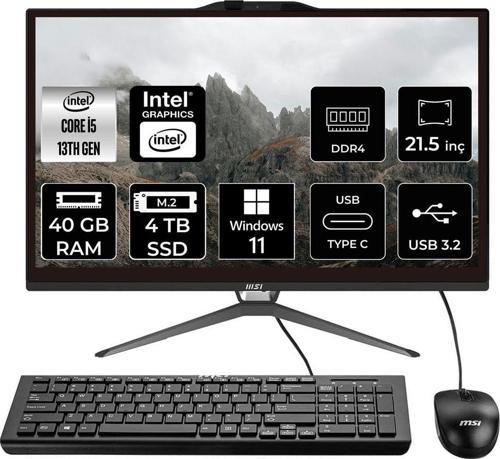 Pro Ap222T İ5 13400 40Gb 4Tb Ssd 21.5" Fhd W11P Multı Touch All In One Pc & Per4 Bellek