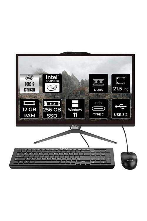 Pro Ap222T İ5 13400 12Gb 256Gb Ssd 21.5" Fhd W11P Multı Touch All In One Pc & Per4 Bellek
