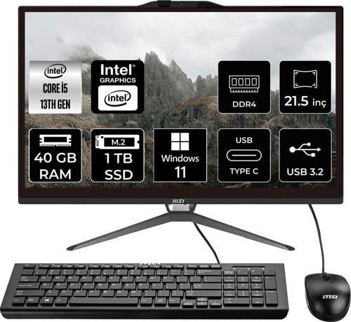 Pro Ap222T İ5 13400 40Gb 1Tb Ssd 21.5" Fhd W11H Multı Touch All In One Pc & Per4 Bellek