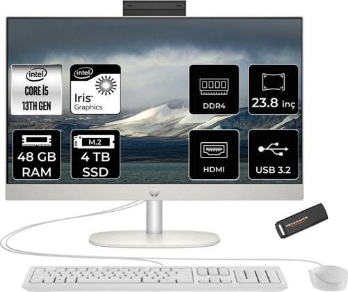 Proone 240 G10 İ5 1335U 48Gb 4Tb Ssd Iris Xe Graphics 23.8" Fhd Fdos All In One Pc Beyaz & Per4