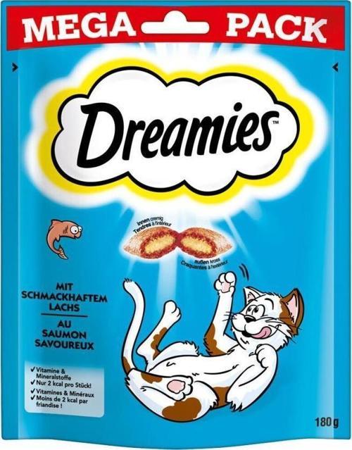Mega Pack İç Dolgulu Somonlu Kedi Ödül Bisküvisi 180gr