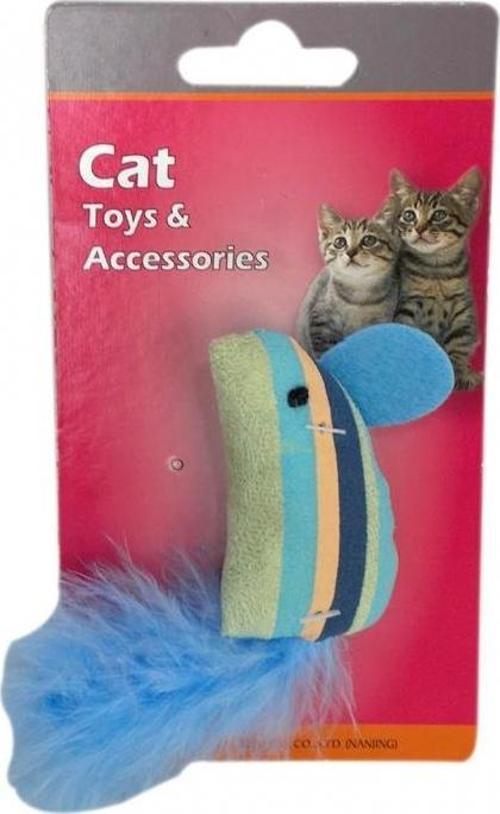 Hışırtılı Tüylü Kedi Oyuncağı 13,5 Cm