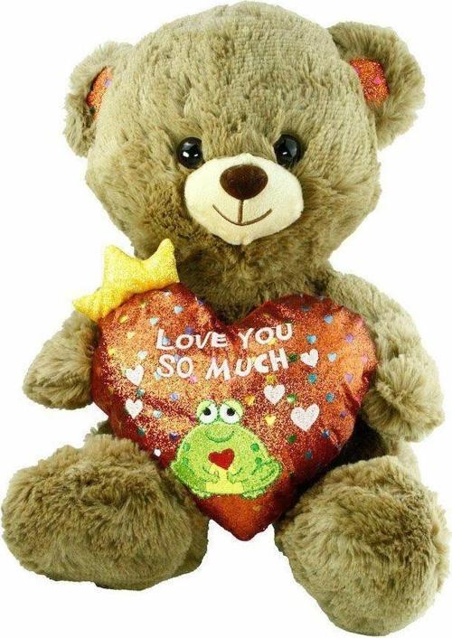PJH2323 Peluş Kalpli Ayı Love You 30 cm