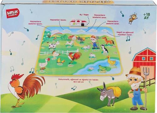 YY-571 A622374TR-U Sesli ve Işıklı Eğitici Çiftlik Halısı -Birliktoys