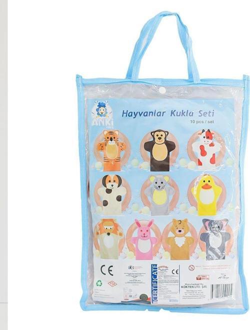 AND-5002 HAYVANLAR KUKLA SETİ 10 LU