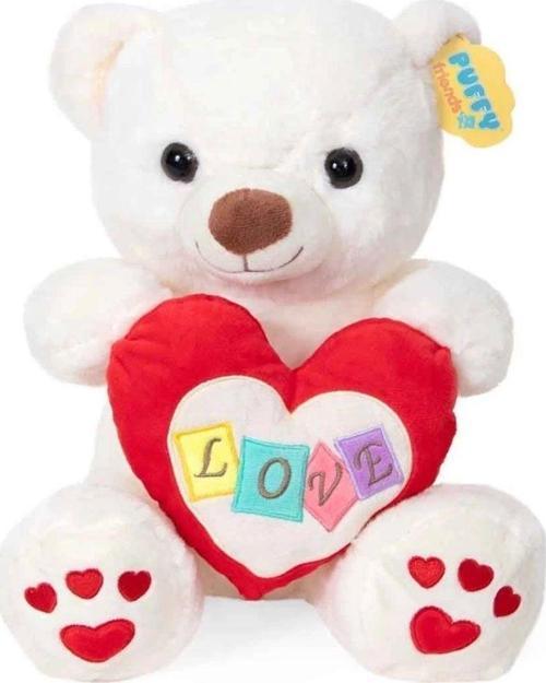4762 Peluş Ayı Kalpli 30 cm