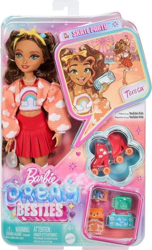 JFX98 Teresa -  Dream Besties Paten Partisi Teresa Bebek ve Aksesuarları