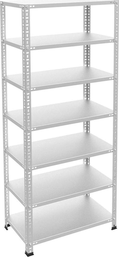 7 Katlı Galvaniz Çelik Raf - Depo, Arşiv, Kiler, Dosya, Market Rafı
