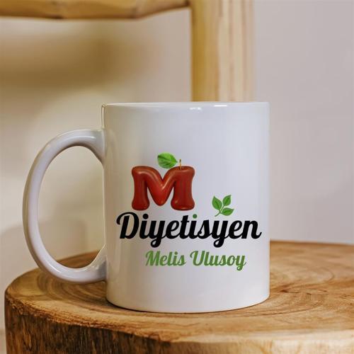 Diyetisyen Tasarımlı Kişiye Özel Porselen Kupa 2978