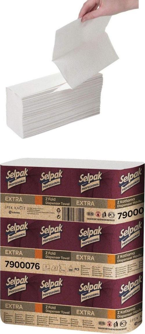 Extra 200 Yaprak 1 Adet Katlamalı Z Havlu