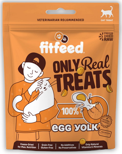 Freeze-Dried Çiğ Yumurta Sarısı Kedi Ödülü 60g