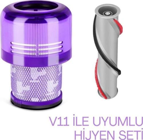 Dyson V11  ile Uyumlu Filtre ve Fırça Seti