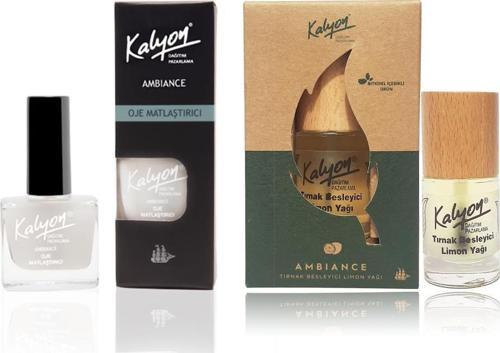 Oje Matlaştırıcı + Bitkisel Tırnak Besleyici Limon Yağı 11 ml