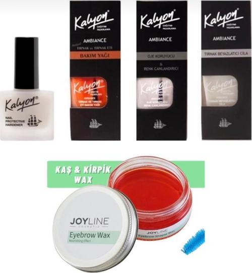 Sertleştrici Bakım Yağı Koruyucu Beyazlatıcı 4 Lü Set+joy line Kaş Şekillendirici Ve Sabitleyici Wax 50ml