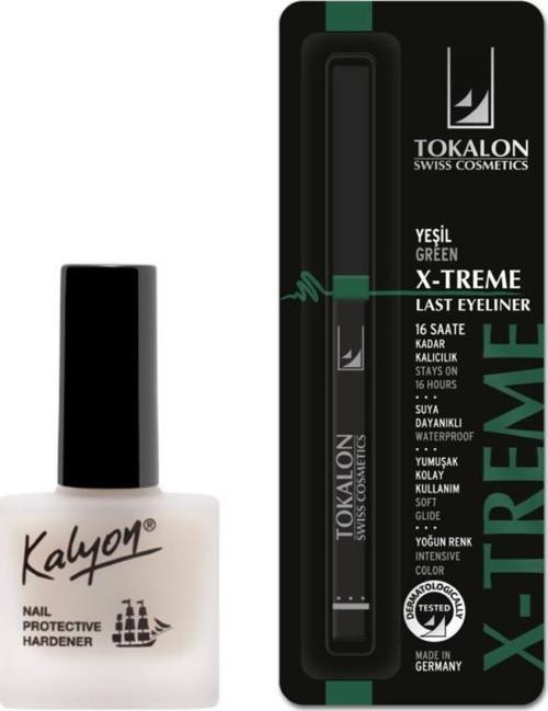 Tırnak Sertleştirici+Tokalon Asansörlü Göz Kalemi Yeşil