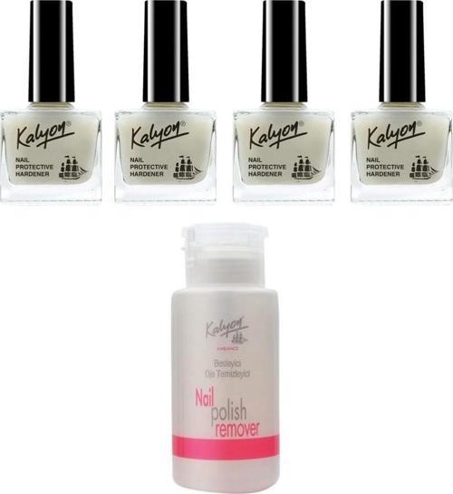 Tırnak Setleştirici 4 Adet+Pompalı Aseton 200Ml