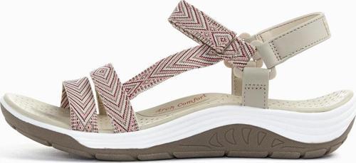Kadın Sandalet 163126 NTBG Skechers REGGAE CUP NATURAL/BURGUNDY