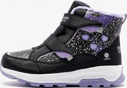 Kız Çocuk Bot 303439L BKLV Skechers STORM BLAZER Black Knit/Lavender Trim