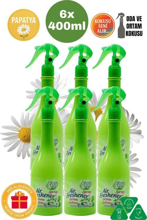 Spring Oda Spreyi 6'Lı 400 Ml - Air Freshener Neon Beyaz Papatyalar Ortam Kokusu Seti