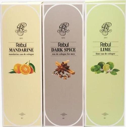 Kolonya Dark Spice+Lime+Mandarin 100 ml 3'lü Set