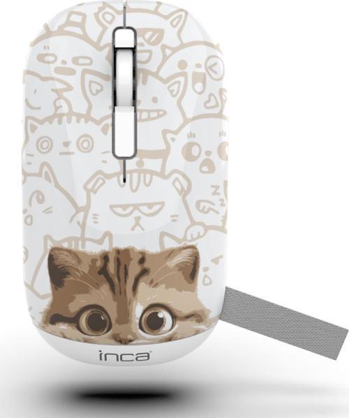 IWM-242K Bluetooth+Wireless Double Mod Rechargeable Cat Patterned Silent Mouse