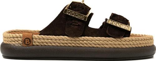 SYDOR12-00019 Bohonomad Sydney Örgü Kadın Terlik Koyu Kahve