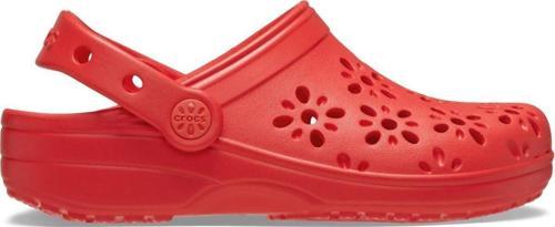210943-6ZR CLASSIC FLORAL CUT OUT CLOG ÇOCUK TERLİK SANDALET