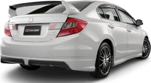 Honda Civic Fb7 Mugen RR Difüzör Arka Ek (Plastik)(Boyasız)