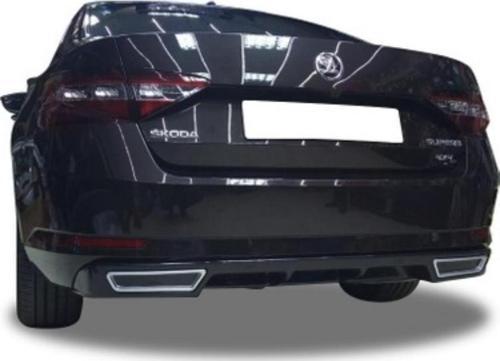 Skoda Superb Egzoz Görünümlü Difüzör (Plastik)(Boyasız)