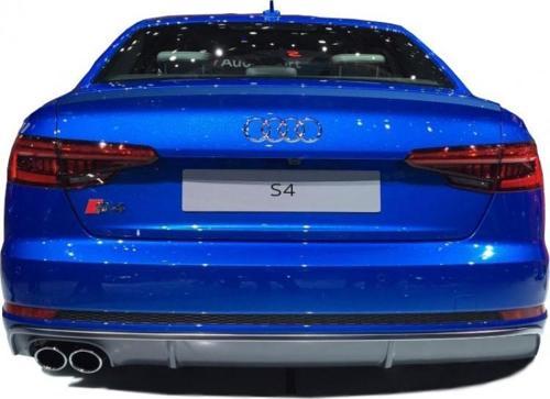 Audi A4 B9 2016 Sonrası S4 Soldan Çift Çıkış Arka Tampon Eki - Difüzör (Plastik)(Boyasız)