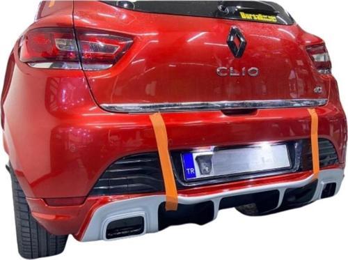 Renault Clio 4 RS Egzoz Görünümlü Difüzör (Plastik)(Boyasız)