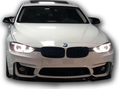 Bmw F30 - F80 M3 Vortsteiner Ön Lip (Taiwan Tampon Uyumlu) (Piano Black Boyalı)  (Plastik) 