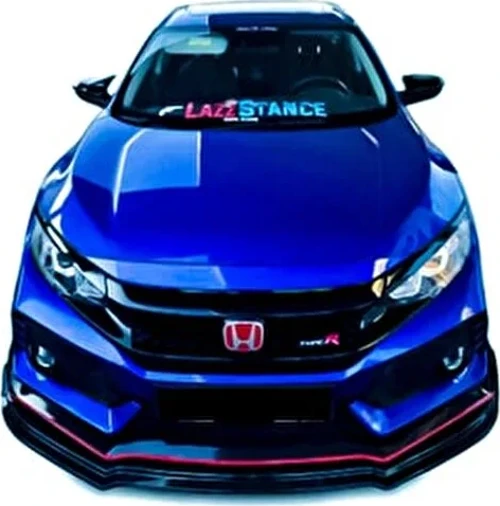 Honda Civic Fc5 Typer 3 Parça Ön Lip (Plastik)(Boyasız)