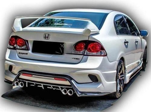 Honda Civic Fd6 - Type-r X Style - Arka Tampon (Plastik) (Boyasız)