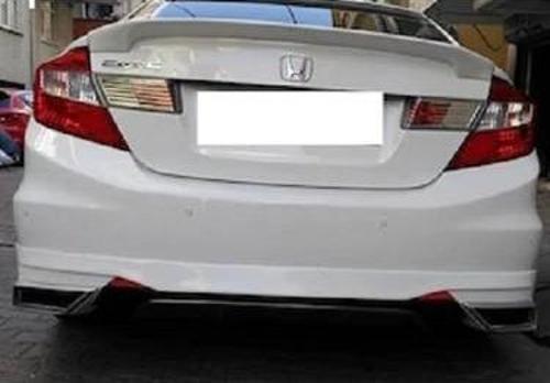 Honda Civic FB7 Egzoz Görünümlü Difüzör (Plastik)(Boyasız)