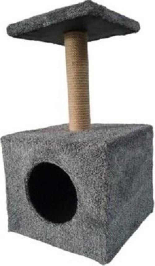 Ahşap Yuvalıklı Oturaklı Kedi Tırmalama