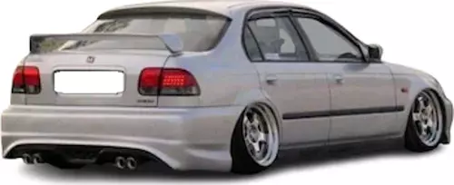 Honda Civic 96-01 İes Makyajlı-Makyajsız Kasa Custom Arka Ek (Plastik)(Boyasız)