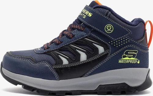 Erkek Çocuk Sneaker ( Günlük) 406410L NVBK Skechers STORM BLAZER-GLOW ROAM Black Suede/Navy Trim