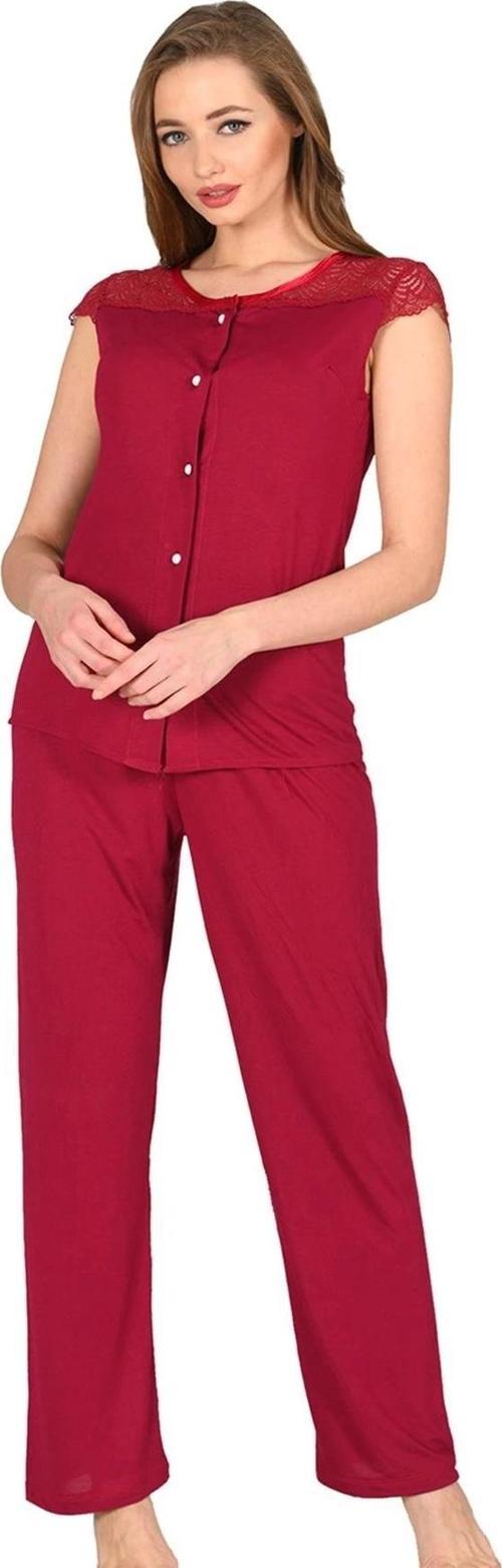 Bordo Penye Pijama Takımı - 1632
