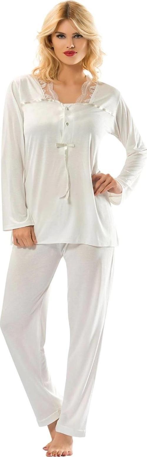 Ekru Penye Pijama Takımı - 1556