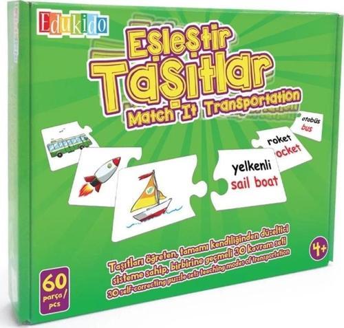 Taşıtları Eşleştirme Oyunu Motor Gelişim ve Görsel Algı İçin Harika Etkinlik
