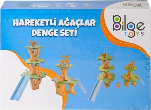 Eğitici Çocuk Gelişim  BLG-101 Ahşap Hareketli Ağaçlar Denge Seti